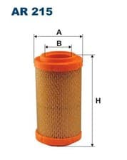 Image of Air filter Filter Insert AR 215 FILTRON for FIAT FSO