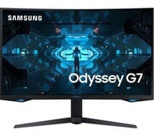 Image of SAMSUNG Odyssey G7 LC32G75TQSPXXU Quad HD 32" Curved QLED Gaming Monitor - Black