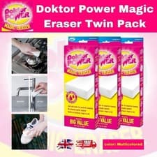 Image of JML Doktor Power Magic Eraser Twin Pack Cleaning & Polishing Sponge Block Double