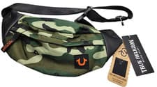 Image of True Religion YELLA Unisex TR102283 CAMO Durable Crossbody Sling Bag $40 NWT NEW