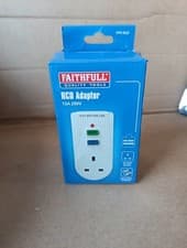 Image of Faithfull RCD Adaptor (Circuit Breaker)