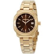 Image of Wenger Edge Index Women's 34mm Rose Gold SWISS Made Quartz Watch 01.1121.105