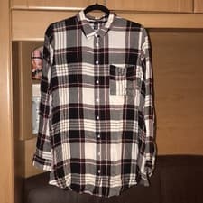 Image of New Look Maternity Red, White And Black Checked Shirt. UK 14