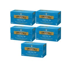 Image of 5 x Twinings Lady Grey 25 bags – Light Citrus Black Tea