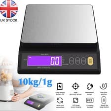 Image of 10kg/1g Food Kitchen Scale Digital Weight Grams with LCD Display for Baking UK