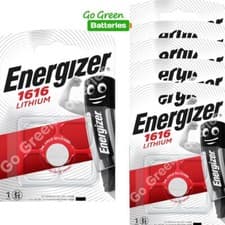 Image of 6 x Energizer CR1616 1616 3V Lithium Coin Cell Batteries DL1616 KCR1616, BR1616