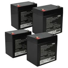 Image of 4x Battery for APC RBC20 12V AGM