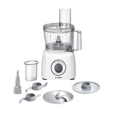 Image of Bosch MultiTalent 3 Food Processor White 800W with 2.3L Plastic Bowl MCM3100W