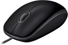 Image of Logitech B110 Wired USB Mouse, Silent Buttons, Comfortable Full-Size Use Design,
