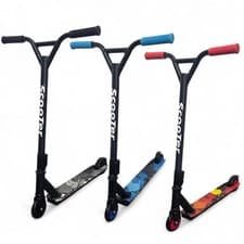 Image of Outdoor Kids Adult Pro Stunt Scooter Fixed Bar 360 Degree Street Kick Push Wheel