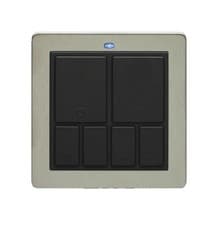 Image of LightwaveRF JSJS LW101 Master Wall Switch Mood Controller Black Chrome BNIP New