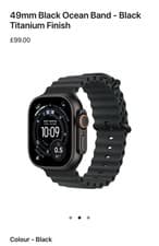 Image of Apple Watch Ultra 49mm Black Ocean Band Strap Black Titanium