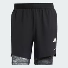 Image of ADIDAS Men's 9" Power Workout 2-in-1 Training Shorts NWT Black SIZE: SMALL