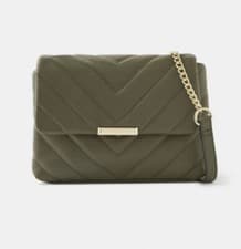 Image of Brand New Accessorize Mia Quilted Cross Body Bag - Khaki
