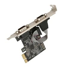 Image of 2 Port PCI Express RS232 DB9 Serial Port Card PCIe Serial Expansion Card PCIe