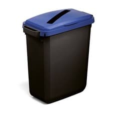 Image of Durable DURABIN ECO 80% Recycled Plastic Waste Recycling Bin 60 Litre Rectangula