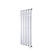 Image of Electric Designer Radiators Chrome Vertical Fixed Temp Flat Panel 850mm(h)
