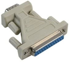 Image of DB9M TO DB25F SERIAL PORT ADAPTOR, RS232 9 PIN MALE TO 25 PIN FEMALE CONVERTER