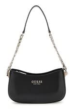 Image of GUESS shoulder bag Evelune Top Zip Shoulder Bag Black