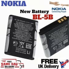 Image of New Nokia BL-5B Battery 890mAh For N80 N83 6021 5300 5208 5140 6020 5320 7360