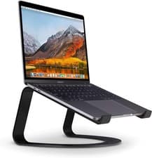 Image of Twelve South Curve Stand for MacBooks & Laptops, Ergonomic desktop - Black 21607