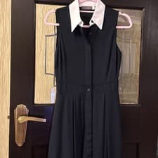 Image of Mint velvet Dress UK 8 beautiful navy dress, new without tags.