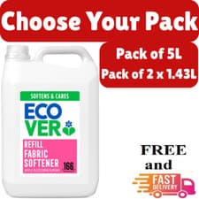 Image of Ecover Fabric Softener Conditioner Bulk Refil 166 Wash Apple Blossom Detergent