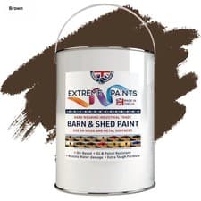 Image of Industrial Exterior Wood Paint Gloss-Fence Shed Barn Cladding Timber 5 ,10 & 20L