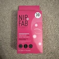 Image of Nip+ Fab Purify Salicylic Fix Spot Patches 3x Sachet 10 Patches 30 Applications.