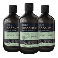 Image of Baylis & Harding Goodness Oud, Cedar & Amber Bath Soak, 500 ml (Pack of 3) -