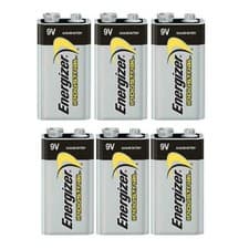 Image of 6x Energizer 6LR61 Industrial 9 Volt Batteries Long-lasting Alkaline Battery