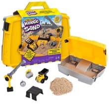 Image of Kinetic Sand Construction Site Folding Sandbox Playset with Vehicle and 907g ...