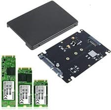 Image of Multibao M.2 NGFF SSD to 2.5 inch SATA Adapter Card 8mm Thickness Enclosure B &