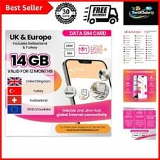 Image of Flexible 14GB Prepaid Data SIM for 4G/5G - Travel Across Easily