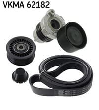 Image of V-Ribbed Belt Set SKF VKMA 62182 Fits Dacia Nissan Renault Captur Clio Dokker