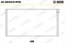 Image of GLYCO 01-3040/5 STD Connecting Rod Bearing for MERCEDES-BENZ