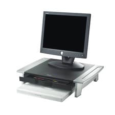 Image of Fellowes Office Suites Standard Monitor Riser Black/Silver 8031101