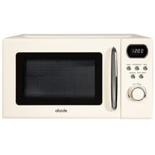 Image of Abode Retro Cream Microwave 20L 700W Digital 8 Auto Cook Settings AMD2004C
