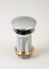 Image of Basin Waste Free-Flow Fixed style 1¼” Un-Slotted. High Quality, Brass, Chrome