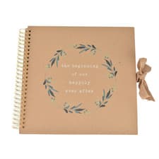 Image of Love Story Spiral Bound Scrap Book "Happily Ever After"