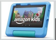 Image of Amazon Fire 7 Kids Tablet (12th Gen, 32GB, Blue Version) – 7" Display, Wi-Fi Age