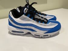 Image of 2019 Nike Air Max 95 Essential Blue White Black Premium 749766-409 Sz 8.5