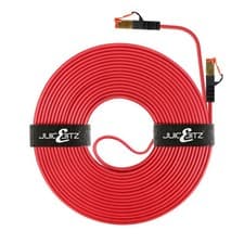 Image of Flat CAT7 Ethernet Cable Ultra Thin 10Gbps RJ45 Lead Lot Network LAN Patch SSTP