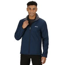 Image of Regatta Cera Mens Full Zip Softshell Jacket Insulated Water Wind Resistant Coat