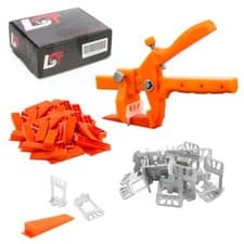 Image of Tile Leveling System 100X High Clips 1Mm + 50X Wedges + Pliers Thickness 12-20Mm