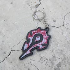 Image of World Of Warcraft (WOW) Horde Logo Keychain Keyring