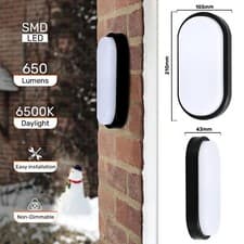 Image of LED Modern Outdoor Security PIR Sensor Bulkhead Wall Ceiling Mounting Lights 8W