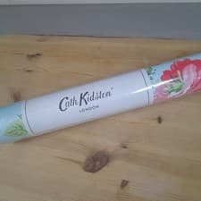 Image of Cath Kidston Antique Rose Duck Egg Blue Wallpaper Roll. New & Sealed