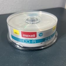 Image of Maxell 648445 CD-R 700 CD Recordable Discs 48x700 MB 80 Min Spindle 25 Pack SEAL
