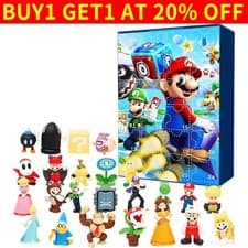 Image of Christmas 24 Grid Blind Box Super Mario 24 Days Countdown Advent Calendar Gift